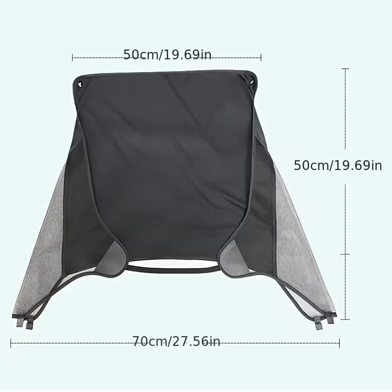 Baby Stroller Sun Protection Screen, Breathable Mesh Sunshade Extension Compatible with Doona Car Seat & Stroller, Canopy Extender for Infant Travel