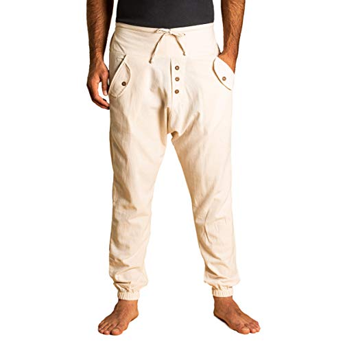 PANASIAM Yogipants 01, cotton, naturewhite, M