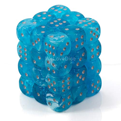 Chessex 27966 Dice, Sky W/Silver, 12mm Cover