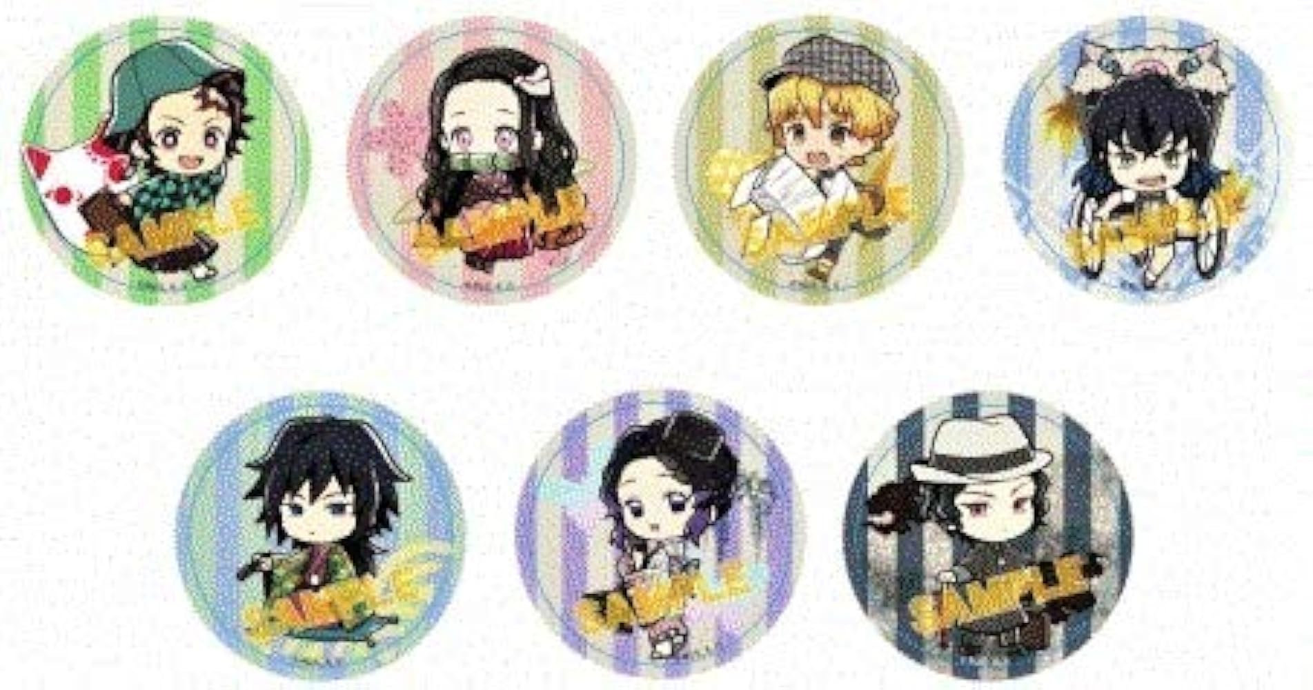 鬼滅の刃　缶バッジ　namco 数量限定】アニメ「鬼滅の刃」-特別任務発生！ナンジャタウンニ