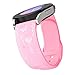 HALLJOY for Galaxy Watch 5 Band for Women, Engraved Floral Lace Strap for Samsung Galaxy Watch 4 / 5 40mm 44mm, Galaxy Watch 4 Classic 42mm 46mm, Galaxy Watch 5 Pro 45mm Soft TPU Wristband, Rose Pink