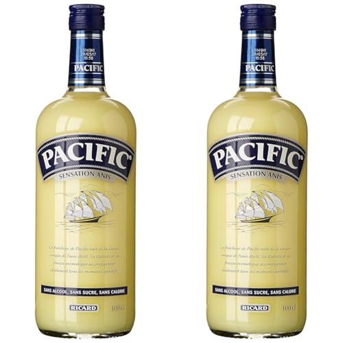 Pacific Boisson Anisee, Sans Alcool, 1L (Lot de 2)