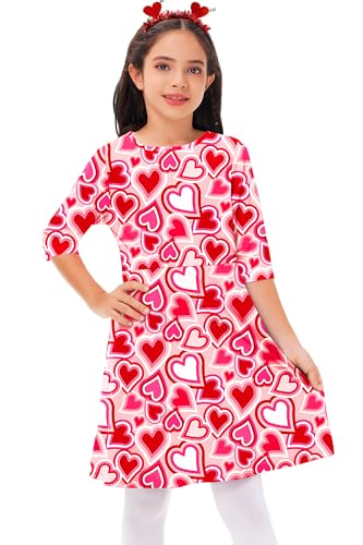 Remimi Girls St Patricks Day Print Dress Irish Twirly Dresses 3-14 Years3