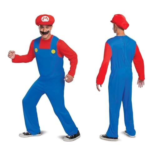 Disguise Mario Classic Men Costumes Red Medium