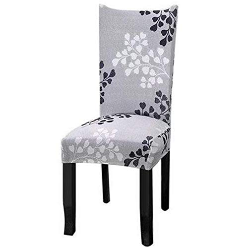 Image of Dining Table Chair Cover Set Polyester Spandex Elastic Printed Chair Cover Stretchable Removable Washable Protector Chair Covers Slipcovers Protective for Chair Cover Set of 2