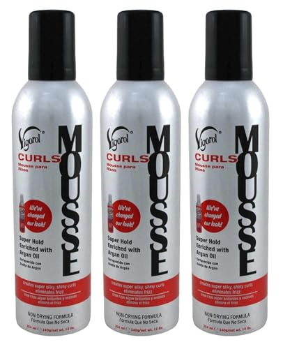 Vigorol Mousse Curls 12oz (3 Pack)