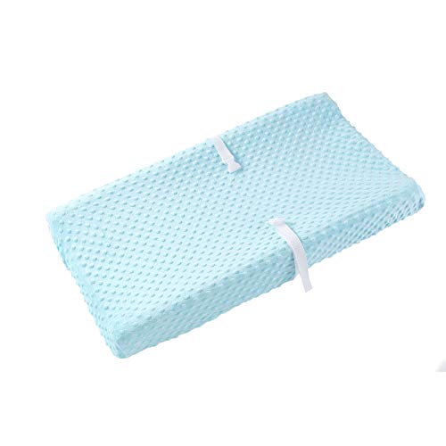 Baby Changing Pad Cover, Super Soft Minky Dot Diaper Changing Table Covers For Baby Girls And Boys, Ultra Comfortable, Safe For Babies, Fit 32"/34'' X 16" Pad (Skyblue) #TOP14
