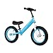 CJW-LC Bicicletta Senza Pedali Telaio in Acciaio Ad Alto Tenore di Carbonio,con Ruote Gonfiabili da 12 Pollici, Sedile E Manubrio Regolabili in Altezza, per Bambini dai 2 Ai 6 Anni,A