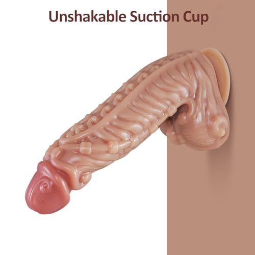 Image of 11.8 Inch Huge Dildo, 2.6 inch Diameter Thick Monster Dildos with Strong Suction Cup for Hands-Free, Dual Density Silicone Anal Toy Butt Plugs Adult Sex Toy Women Men