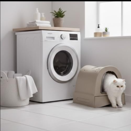 Arenero cubierto Zuma IMAC gris de 40x42,5x56 cm para gatos 3