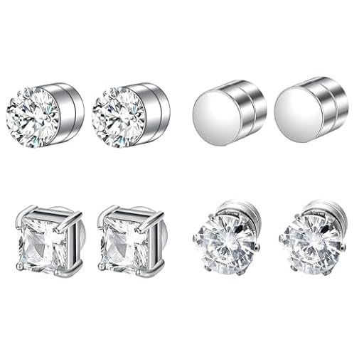 JOOTUEPO 4 Pares Pendientes Magnéticos, Sin Necesidad de Perforar, Pendientes Iman Hombre, 6 mm Pendiente Hombre Plata Diamante, Pendiente de Imán para Hombres y Mujers | Ya disponible en tu tienda friki favorita! En mundofriki.es! JOOTUEPO 4 Pares Pendientes Magnéticos, Sin Necesidad de Perforar, Pendientes Iman Hombre, 6 mm Pendiente Hombre Plata Diamante, Pendiente de Imán para Hombres y Mujers | Ya disponible en tu tienda friki favorita! En mundofriki.es!