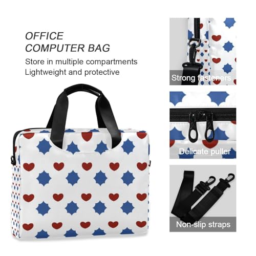 Funda para Laptop 15.6 pulgadas con Asa y Correa Roja y Azul miniatura 6