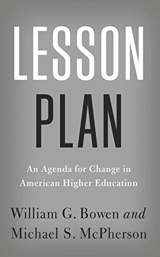 Télécharger Lesson Plan: An Agenda for Change in American Higher Education by William G. Bowen (2016-03-29) Livre PDF Gratuit