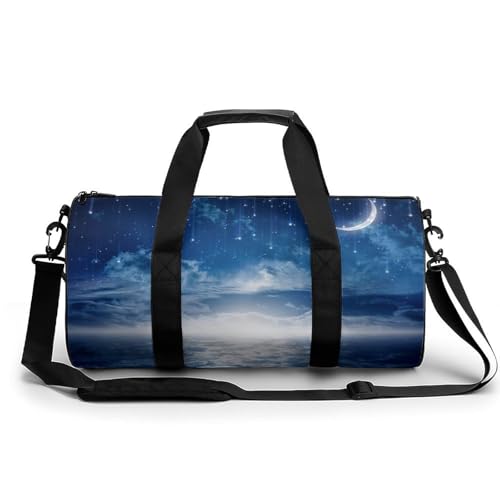 Sac de sport Nuages de Lune Bleus 45cm pour gym et voyage