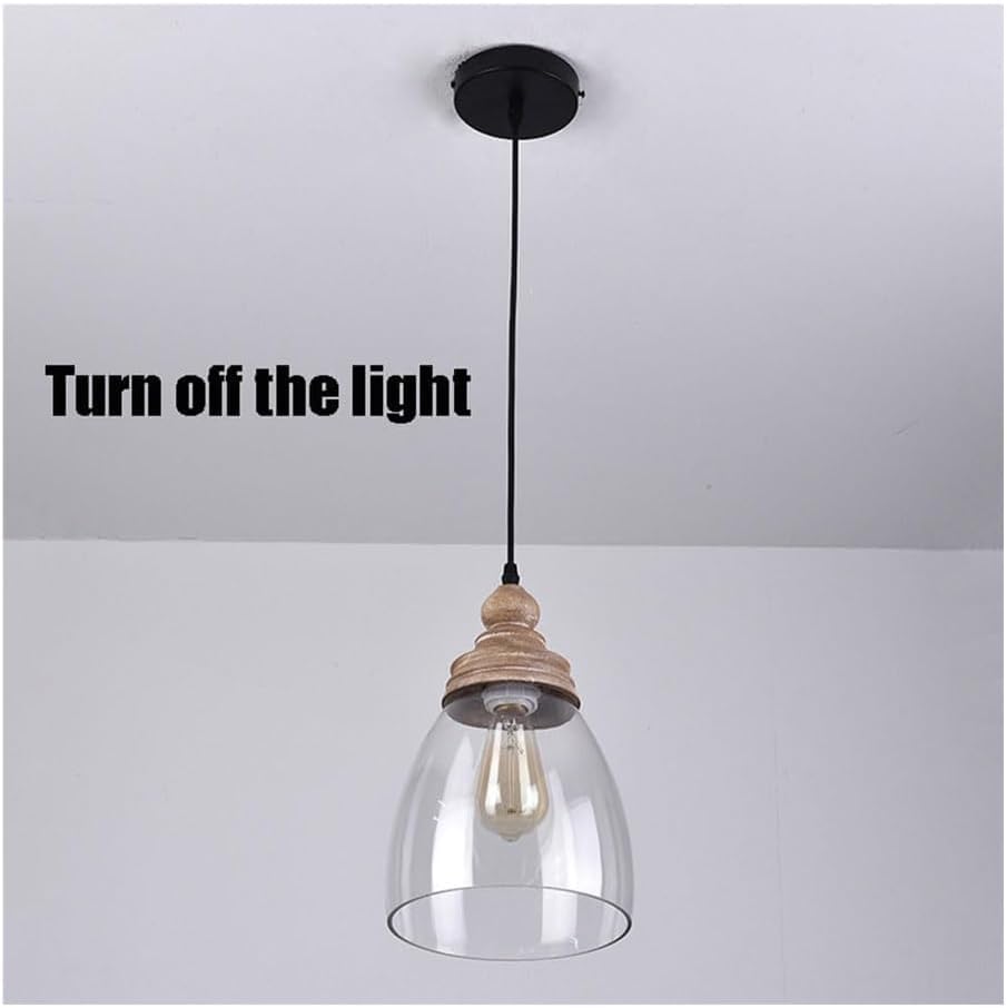 Lustre en verre pour bureau éclairage de plafond ajustable rétro - 4