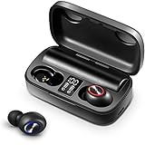 True Wireless Earbuds, Torteco A18 Bluetooth 5.0 Earphones 2500mAh Charging Case, in-Ear Headphones with Bulit-in Mic 104H Playtime Deep Bass Stereo Sound IPX6 Waterproof for Sports
