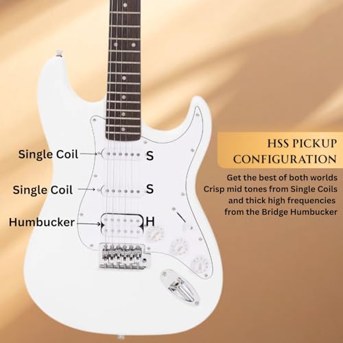 Image of VAULT Sycamore Wood ST1 Premium Sycamore Electric Guitar - White