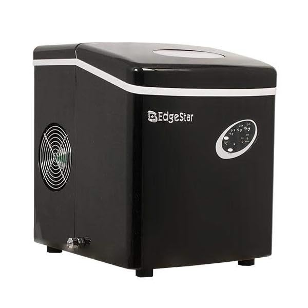 Edgestar 12 Inch Portable Countertop 28 Pounds Bullet Ice Cube Maker