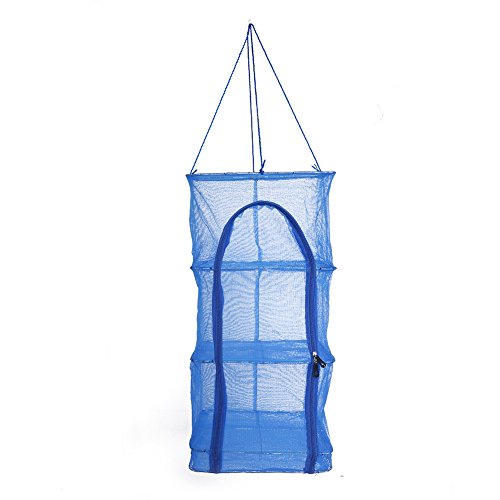 Fish Mesh Hanging Secado Net Food Deshidratador, 4 as Secadora Secadora Plegable Nevera Secado Vegetal Pescado Platos Malla Colgante Secado Red Natural Seco Alimento