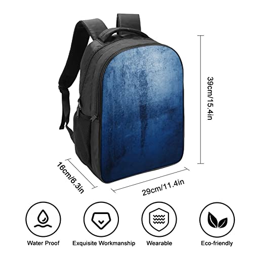 Mochila azul de moda resistente con relieve 3D Cool y gran capacidad para niños 2