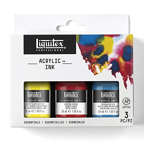 Liquitex Professional Encre Acrylique Set 3X30ml Couleurs Essentielles