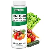 10-10-10 Fertilizer for Vegetables – Liquid Plant Food with Iron & Micronutrients for Balanced Nutrition, Strong Roots & Healthy Harvests, 8 oz