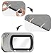 Car Visor Mirror, Universal Clip-On Automotive Sun Visor Vanity Mirror for SUVs and Various Vehicles, Car Accessories Interior for Women, Black