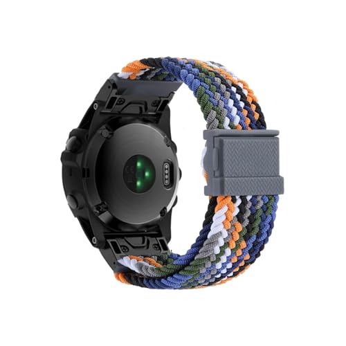 26 22mm���s�b�h�����[�X�i�C�����҂ݎ��v�o���h�ɓK������Garmin Fenix 7X 7 6X 6 Pro 5X 5 3HR/Forerunner 955(Starry flower color,22mm Width)