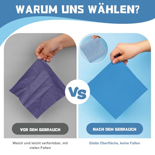 Kuppt 100 x 100cm Bügelvlies, 30g/m² Bügelvlies zum Verstärken, Iron on Interfacing, Fusible Interfacing for Bags, Verstärkung und Formgebung von Kleidung und Heimwerkerarbeiten