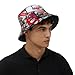 Basketball Graffiti Hip Hop Hippie Men Bucket Hats Fashion Sun Cap Packable Outdoor Fisherman Hat for Women and Men