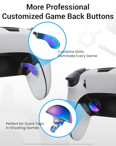 Image of CHARM FOCUS Metal Thumbsticks & Back Paddles for PS5 Edge Controller