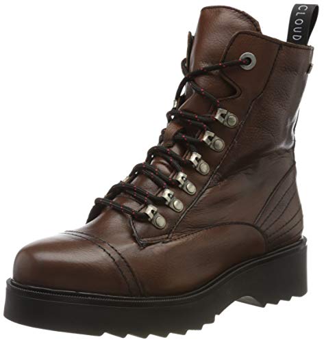 MUSSE & CLOUD Levy, Botas Militares para Mujer, Marrón (DBR 203), 38 EU