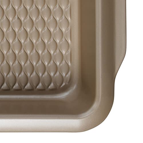 Salter BW11120EU7 Roasting Pan, Non-Stick Carbon Steel Roaster, Deep Baking Tray for Meats, Vegetables, Brownies, Large Oven Pan with Textured Base, PFOA-Free, Olympus Collection, Gold, 39 cm - Image 9