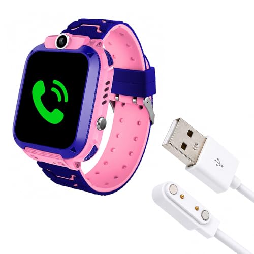 Image of SeTracker M1 Kids Smartwatch for Boys & Girls | Calling Smart Watch for Kids | 2-Way Calling, SOS & Safe Zone Alert, Location Tracker, Camera, Voice Chat, App Control | 4G /5G SIM Supported | (Pink)