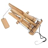 VICASKY Holzwindspiele Für Draußen Holzwindspiele Für Garten Handgefertigte Windspiele Mit Tiefem Klang Dekorative Elemente Aus Naturholz Für Terrasse Und Veranda