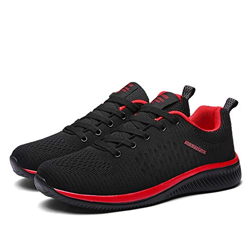Image of Men Non-Slip Work Shoes Tennis Gym Sneakers Breathable Slip Resistant Lightweight and Comfortable for All-Day Wear Sports and Walking