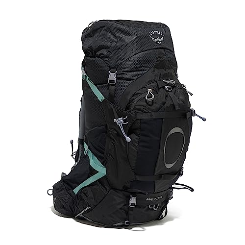 Osprey Ariel Plus 70L Women's Backpacking Backpack, Black, WXS/S
