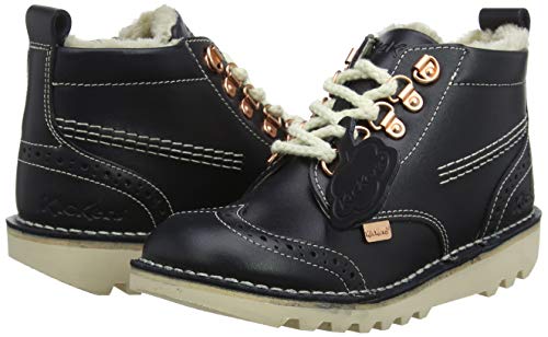 Kickers Kick Fur Hiker, Stivaletti Bambina, Blu