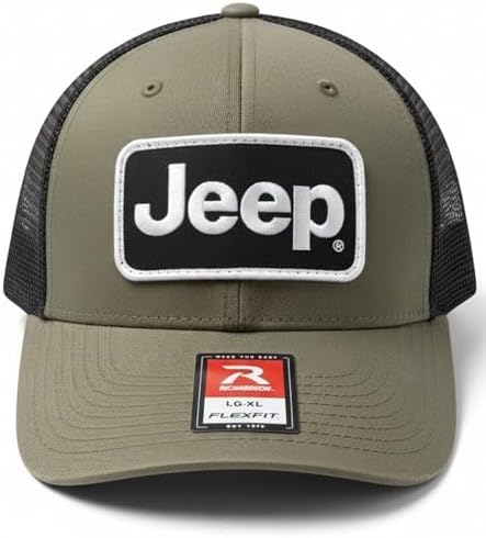 Jeep Richardson 110 Flexfit Hat for Men – Stretch Fit Fitted Baseball Cap with Embroidered Patch Logo image 3