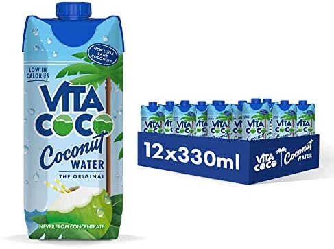 Vita Coco - Pure Coconut Water (330ml x 12) - Naturally Hydrating ...