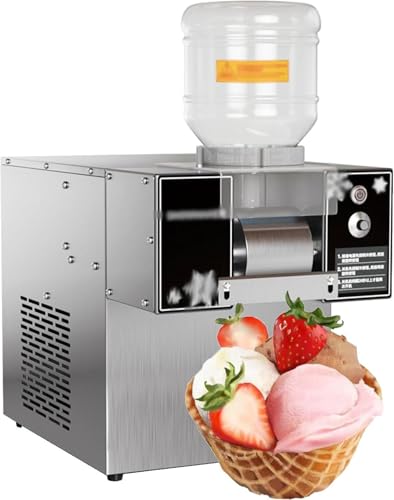 Commercial Korean Kakigori Machine - Adjustable Speed Ice Shaver, Snowflake Flake Cream Crusher for Bingsu & Shaved Ice, 180KG Capacity, Perfect for Desserts & Refreshments