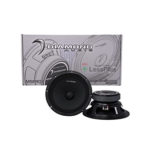 Diamond Audio High Output 8 Pro Speakers, 8 Inch Midrange Speakers, Motorcycle Speakers, Car Audio Speakers, 8 Inch Speakers