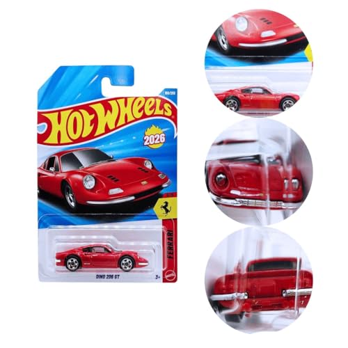 Image of Hot Wheels Dino 206 GT Ferrari Ages 3 and Up 150 /250 (Red)