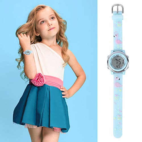 ULTECHNOVO Kids Led Digital Watch 3D Cartoon ImpermeÃ¡vel RelÃ³gios de Pulso ElÃ©tricos RelÃ³gio Esp
