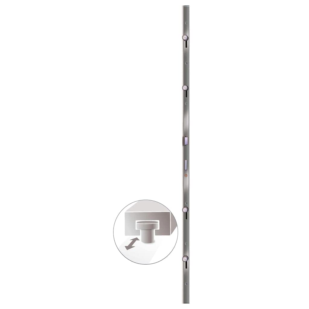 VidaXL Bianca 108x208 cm Porta Ingresso in PVC
