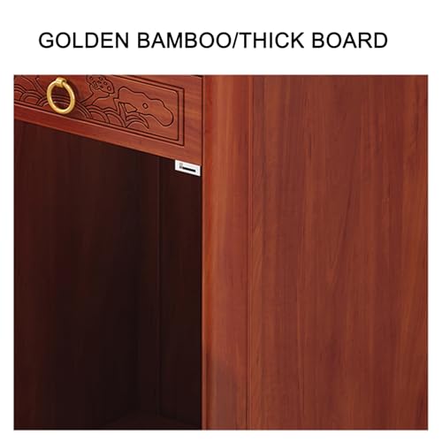 Table d'autel en bambou de 68 cm avec rangement pour prière - 7