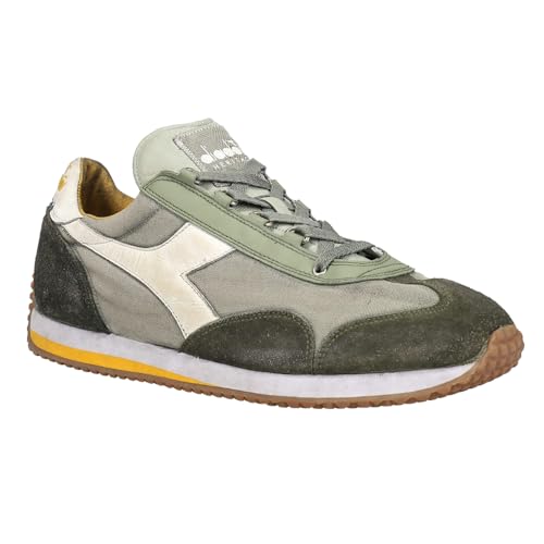 Diadora Mens Equip H Dirty Stone Wash Evo Lace Up Sneakers Shoes Casual - Green2