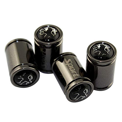 LLCWER Accessoires De Pneus D'Auto pour Peugeot 2008 208 308 408 508 108 207 307 407 507 107 206 306 3008 4008 Rcz Roues Valve Air Stem Caps Cover