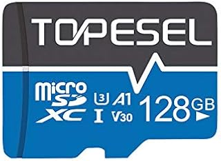 TOPESEL 128GB Micro SD Card Memory Cards A1 V30 U3 Class 10 Micro