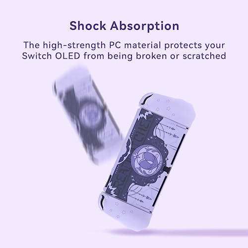 GeekShare Capa protetora para Switch OLED capa dura e fina para Switch OLED console protetor de sili